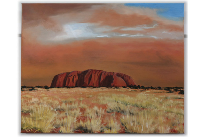 Duststorm over Uluru